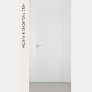 iDoors concealed-frame interior door in white with black and gray frame options