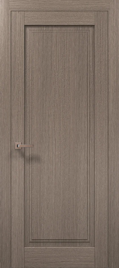 Millenium ML-08 interior door in gray oak with single recessed panel
