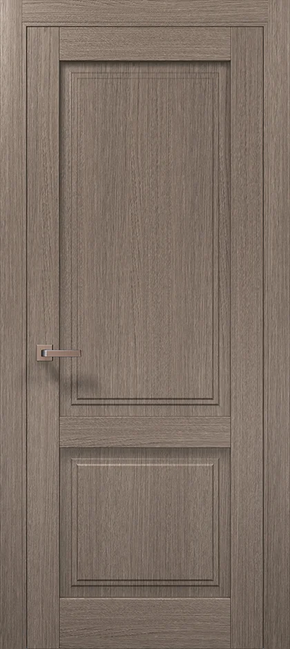 Millenium ML-10 interior door in gray oak with two-panel design
