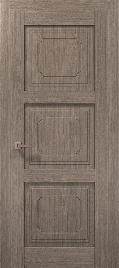 Millenium ML-601 interior door in Gray Oak with decorative panels