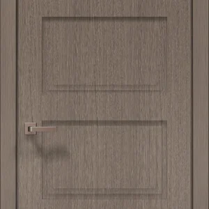 Style ST-04 interior door in brushed dark oak with four recessed panels