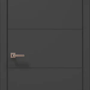 Style ST-09 interior door in dark gray with five recessed panels