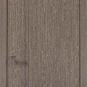 Style ST-18 interior door in brushed dark oak with minimalist flat-panel design