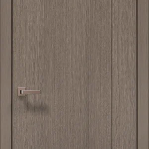 Style ST-19 interior door in brushed dark oak with geometric panel design