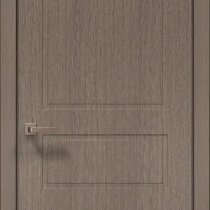Style ST-23 interior door in brushed dark oak with three recessed panels