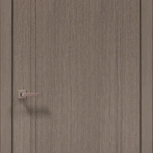 Style ST-25 interior door in brushed dark oak with a double recessed border panel