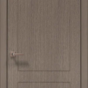 Style ST-30 interior door in brushed dark oak with two recessed panels